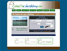 Tablet Screenshot of cabinsonlakewhitney.com